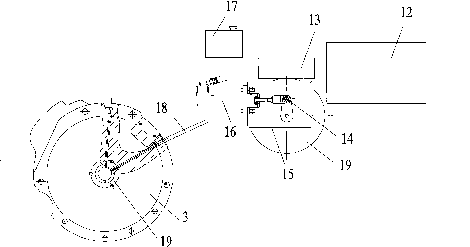 Double clutch hybrid power machine AMT speed-changer executing mechanism and control method