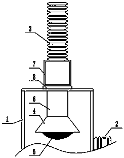 Flue gas treatment and exhausting device based on dynamic seal design