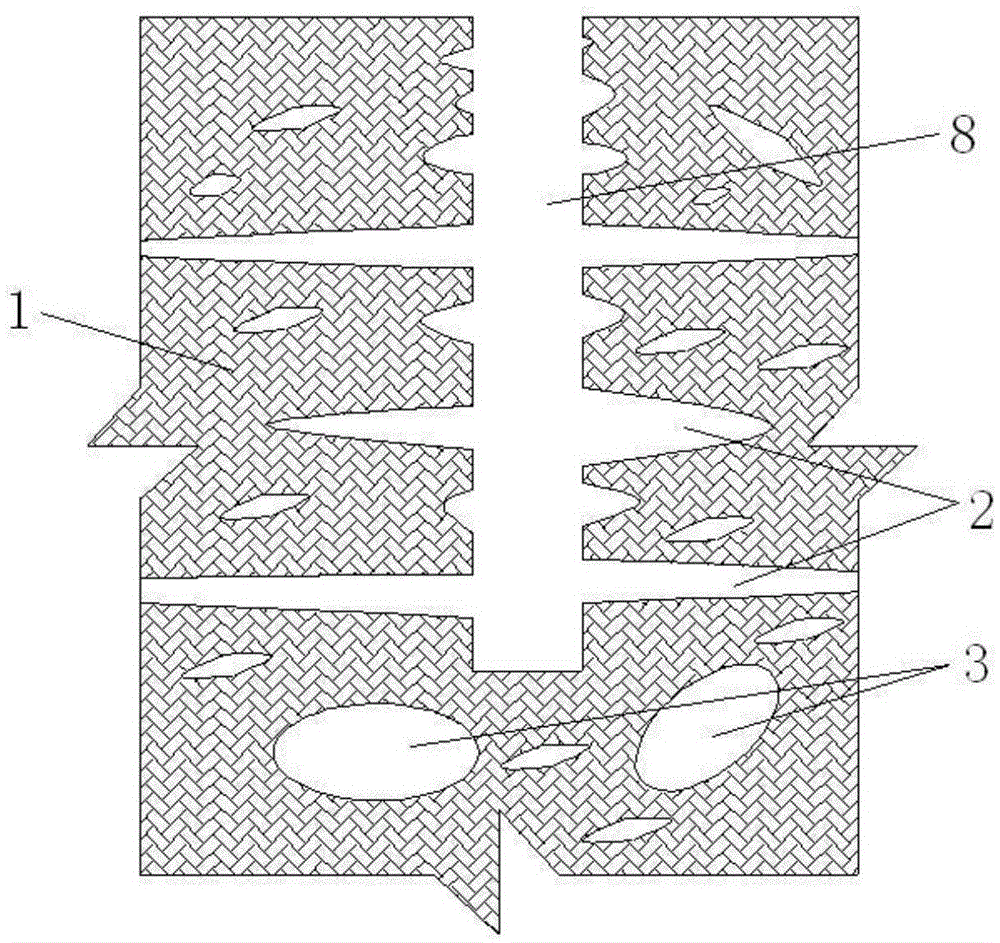 Cast-in-place pile applicable to karst region having communicating channels