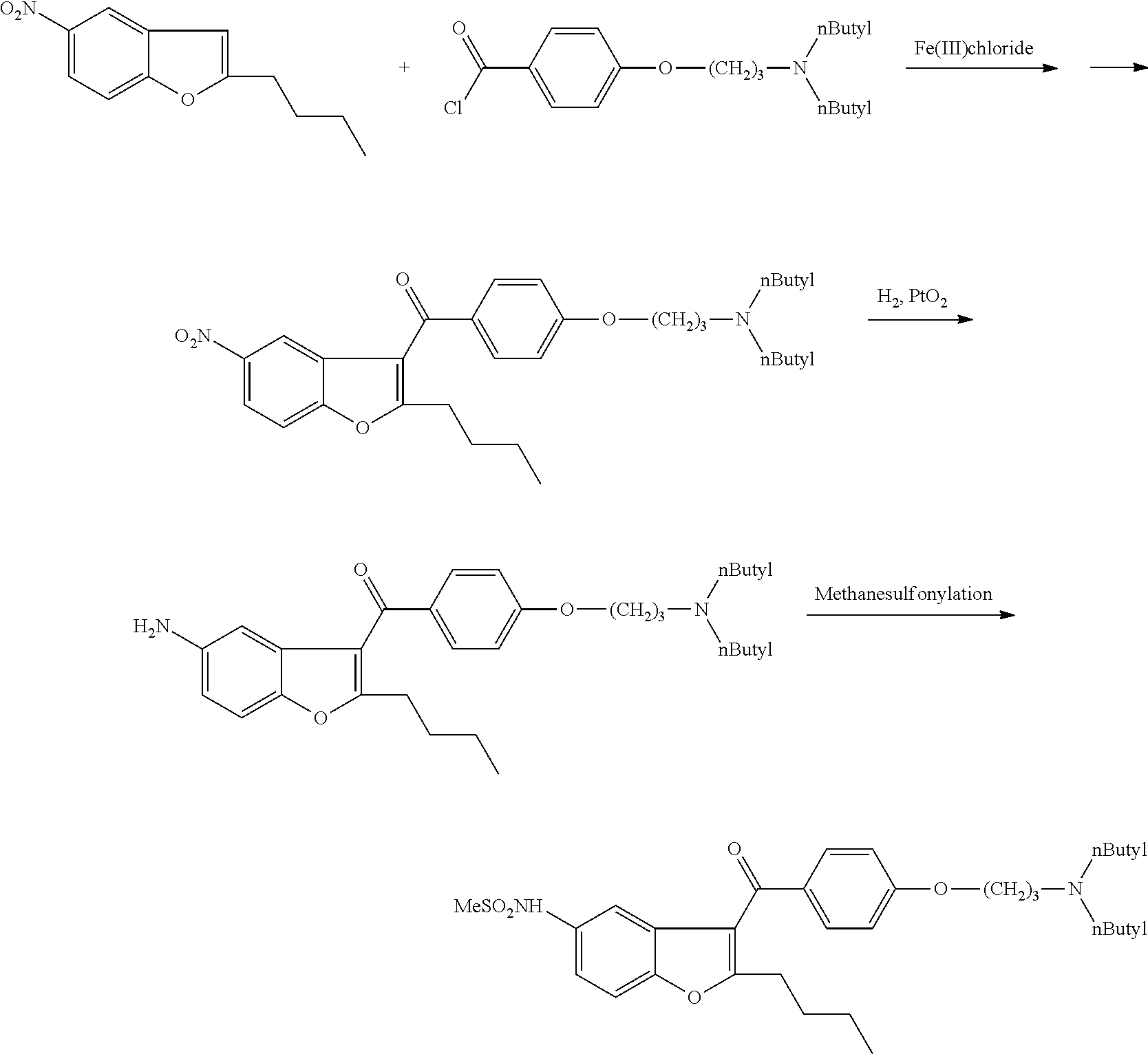 Process for preparation of dronedarone by the use of dibutylaminopropanol reagent