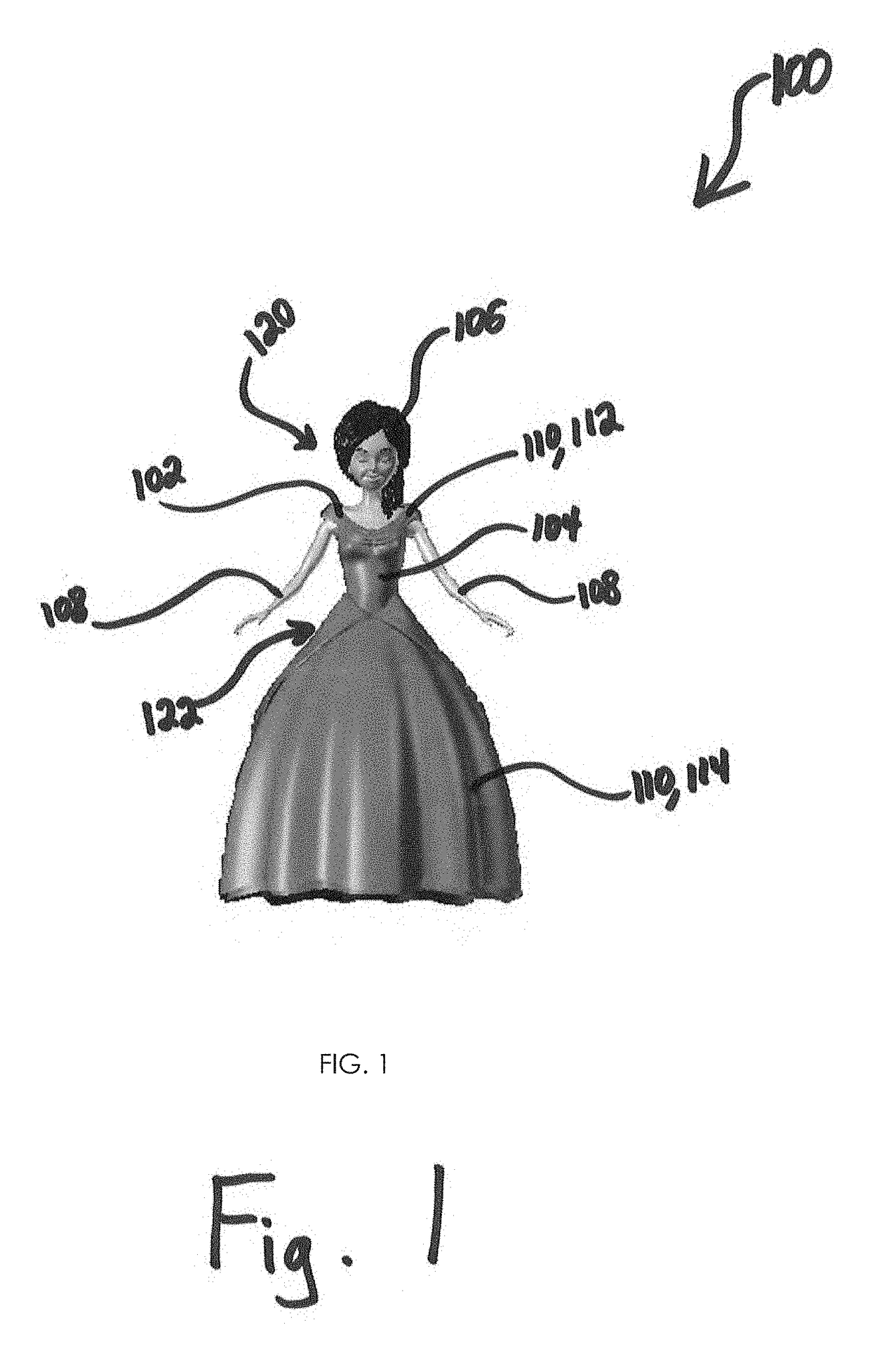 Transforming flower doll