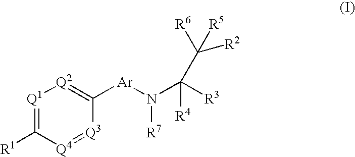 Phenyl or heteroaryl amino alkane derivatives as ip receptor antagonist