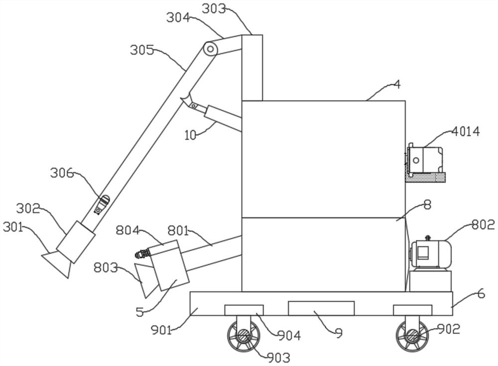 Full-automatic ecological cycle leaf automatic cleaning vehicle