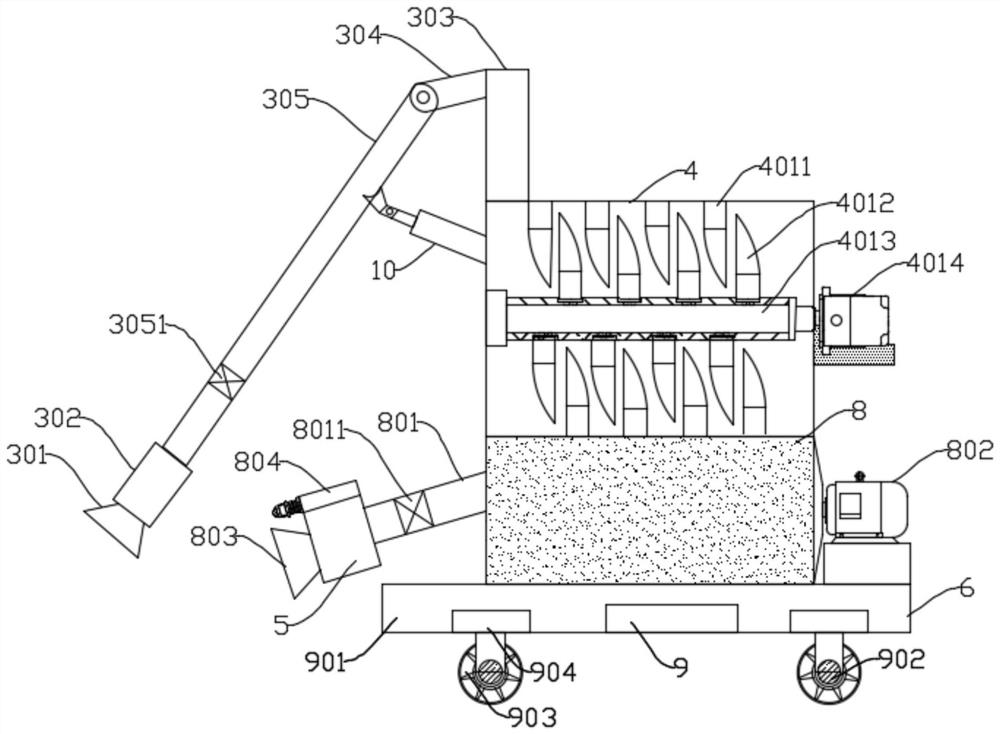 Full-automatic ecological cycle leaf automatic cleaning vehicle