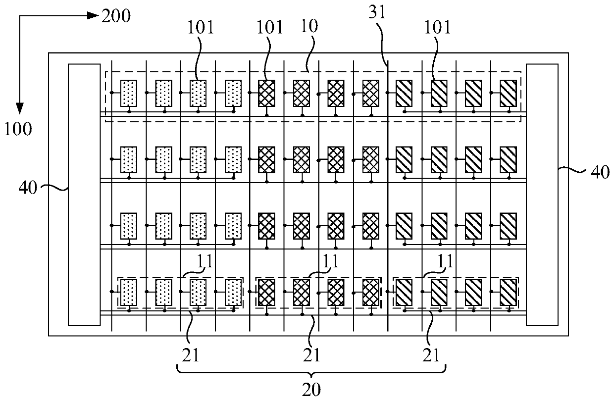Array substrate, display panel, display device and driving method