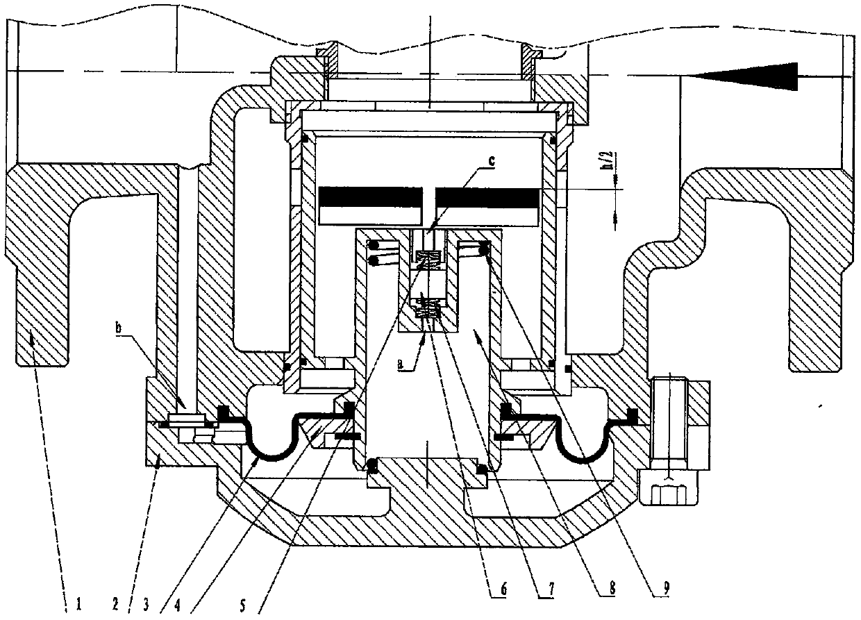 Compensation device for valve opening and closing mechanism