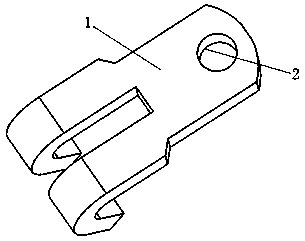 Claw hook forming method for shockproof connecting piece