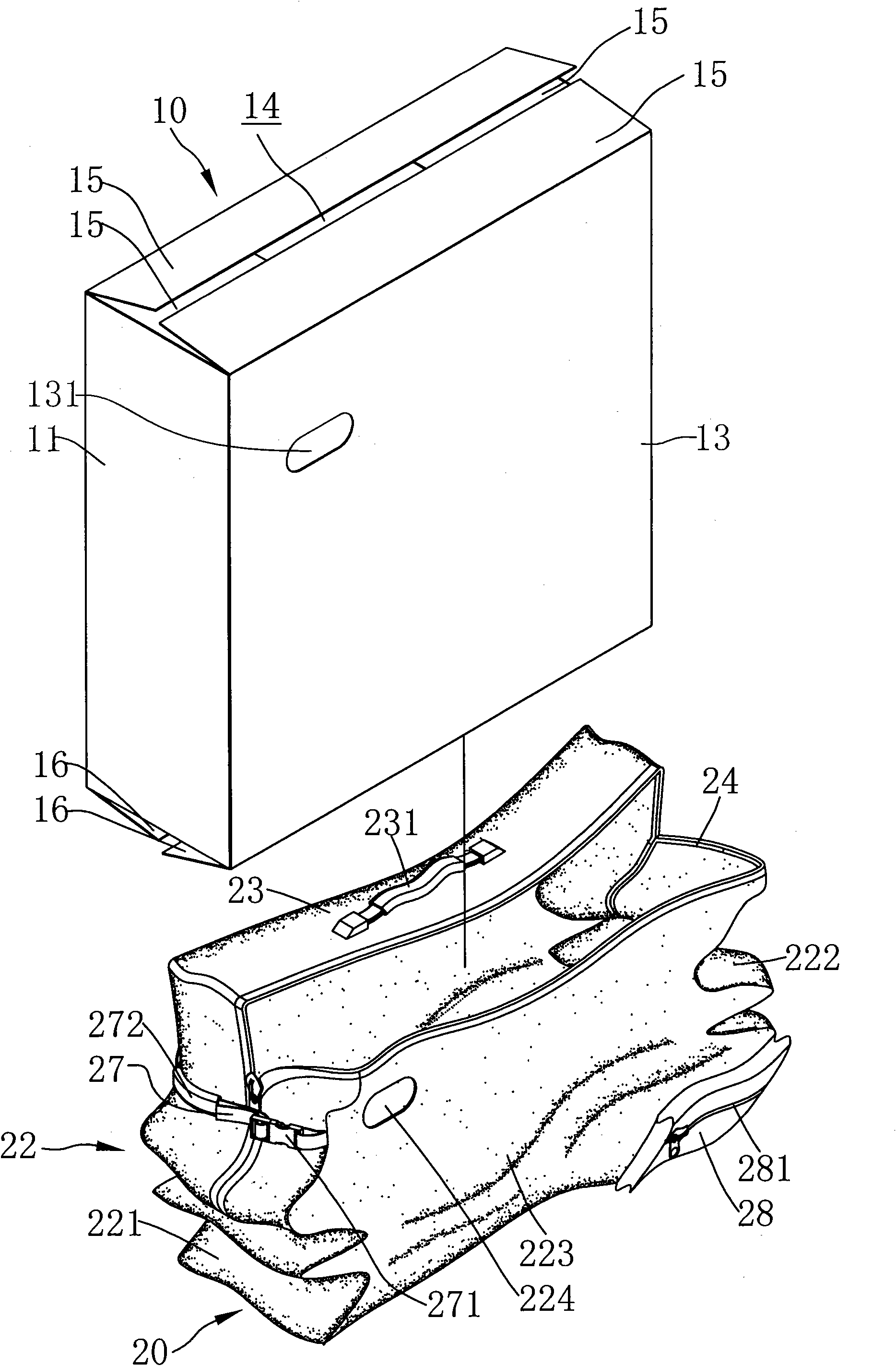 Bicycle load carrying appliance formed by combining soft bag and paper carton packing the bicycle