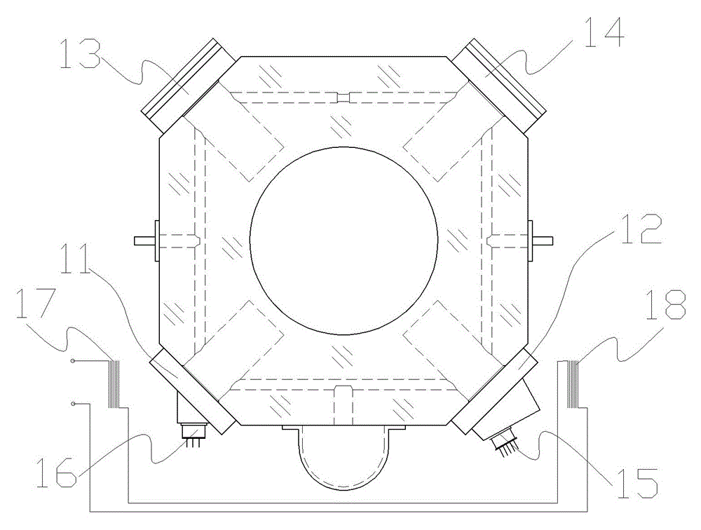 Method of Reducing Susceptibility of Square Two-frequency Laser Gyroscope