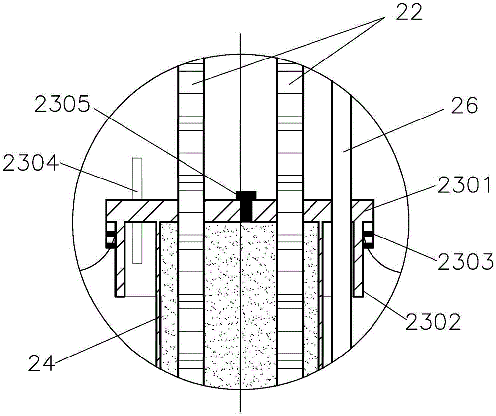 Cabin type anchor device made of fiber reinforced composite material and construction method