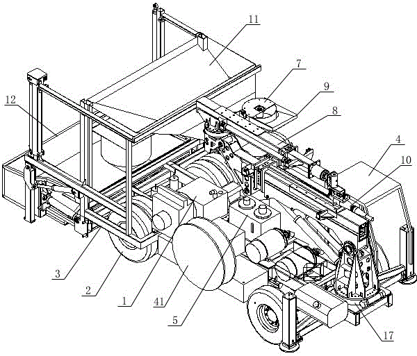 Concrete guniting set