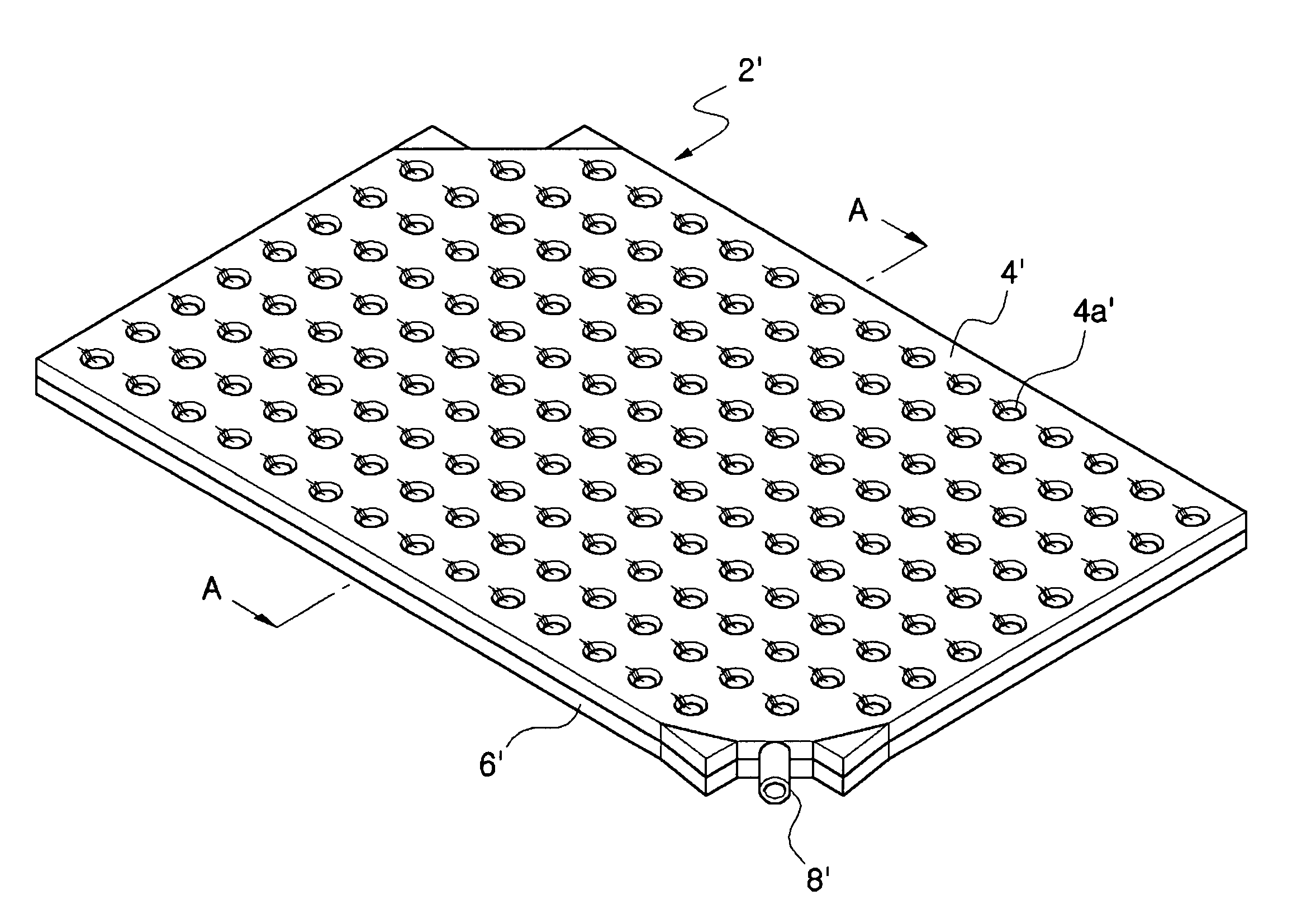 Heating system of floating structure including heating panel having round to elliptic inner fluid pathway