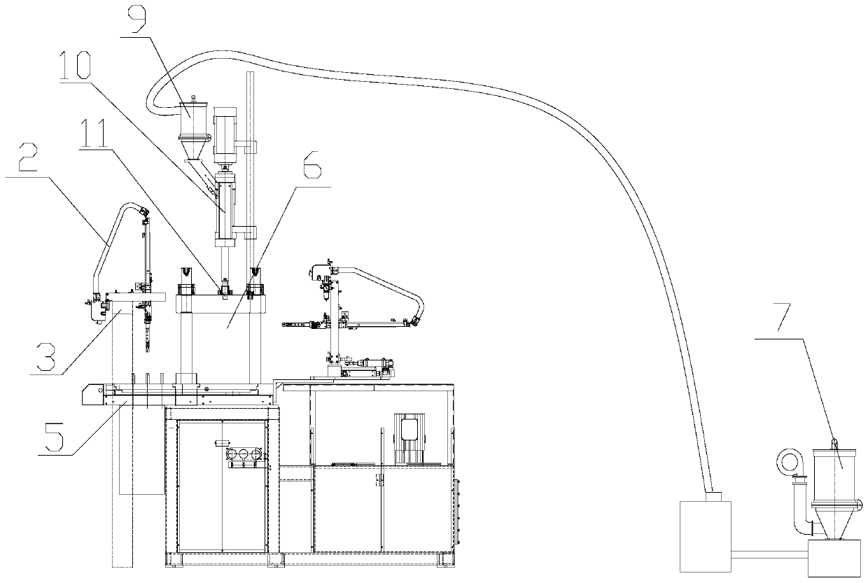 Plastic multi-color automatic integrated production equipment and method