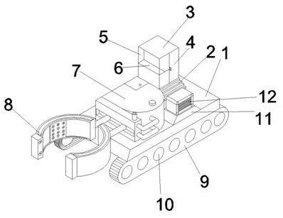 A high-efficiency all-round fruit tree spraying vehicle