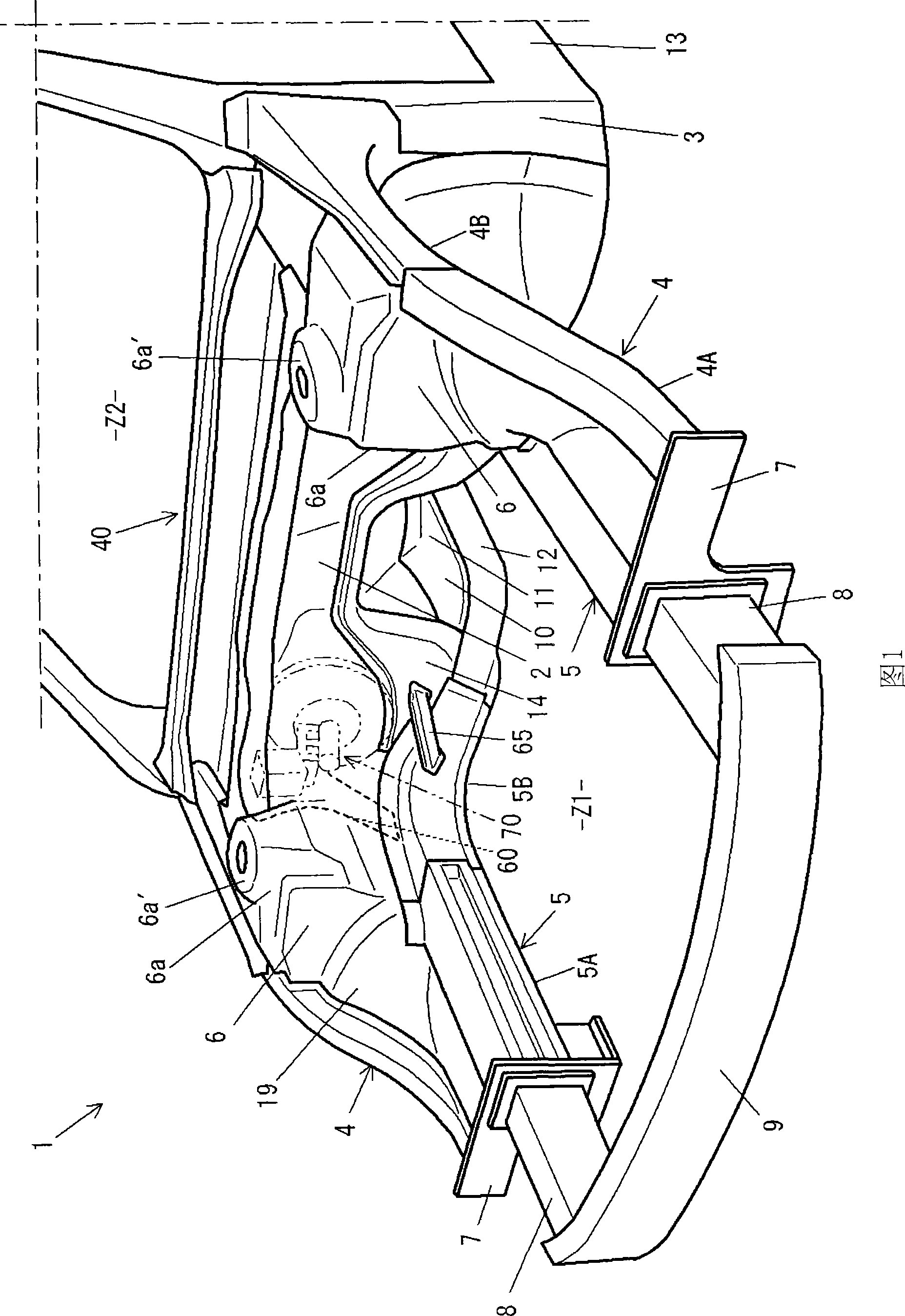 Front body structure of automotive vehicle