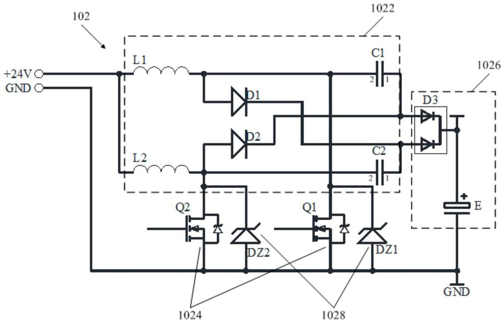 Power supply control circuit and vehicle air conditioner