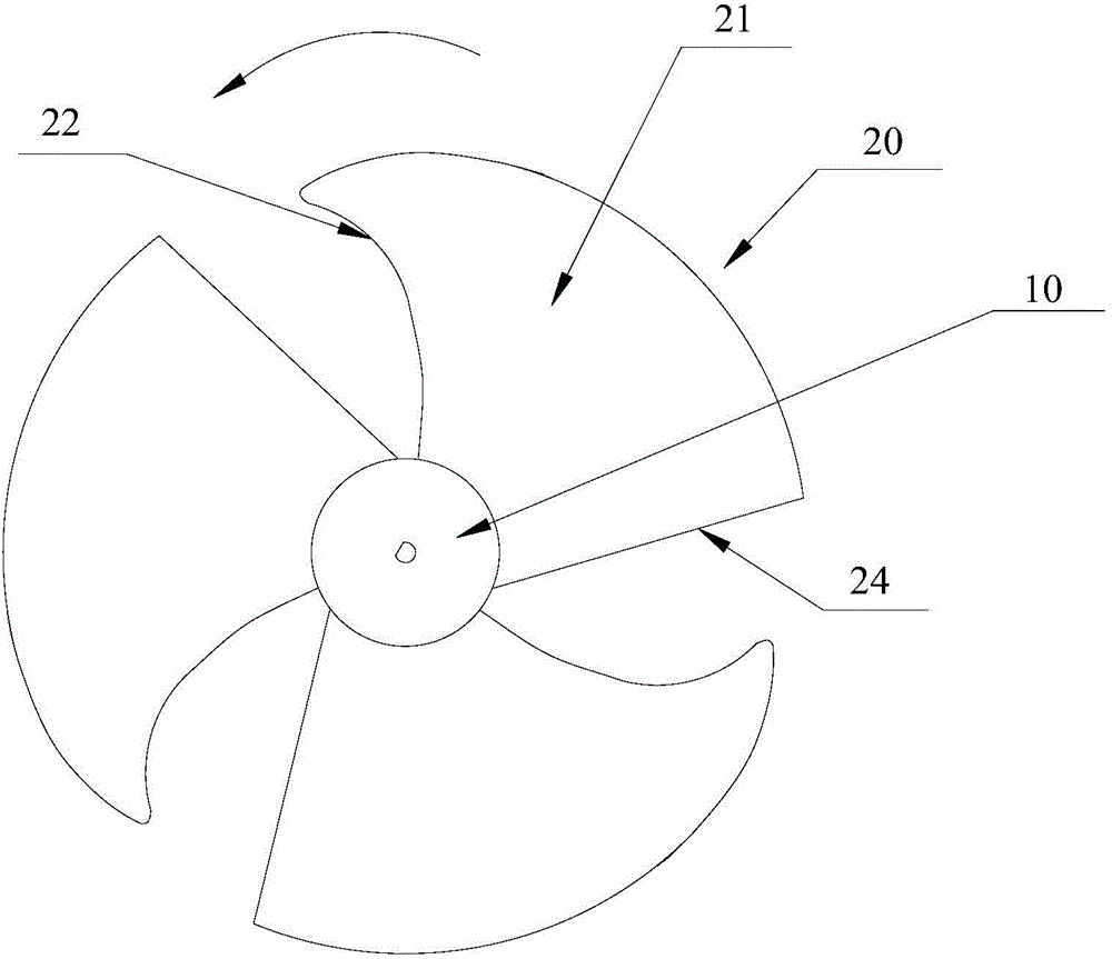 Axial flow fan and air conditioner with same