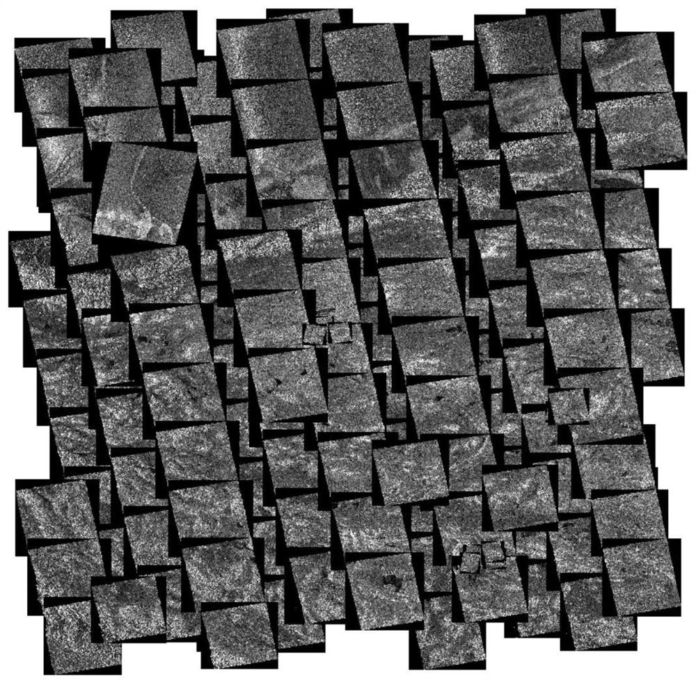 Synthetic aperture radar image Voronoi polygon mosaic method considering multiple dimensions