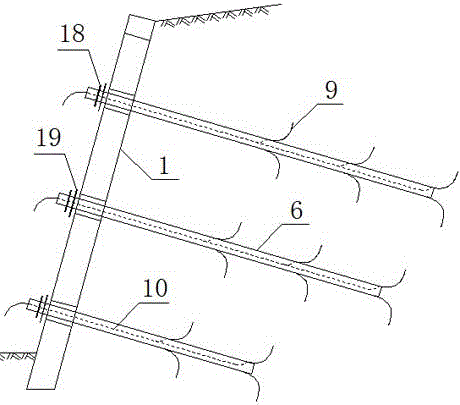 Rapidly assembled recyclable frame anchor structure and construction method