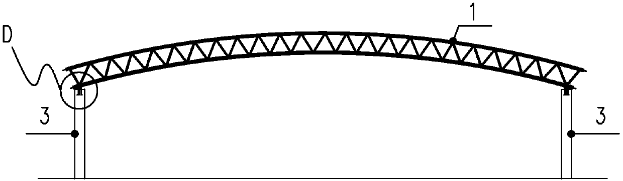 Construction technology for hoisting large-size steel truss roof from two outer sides