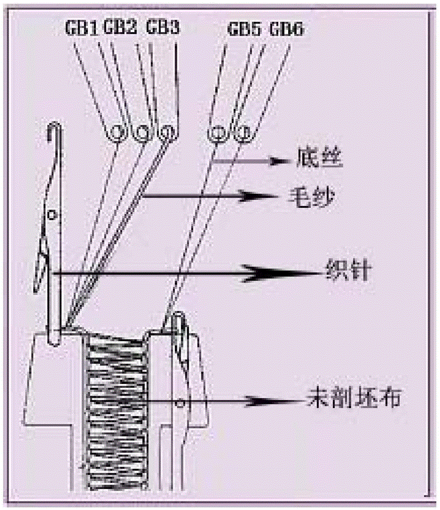 A moisture-absorbing and heating floor mat and its production method