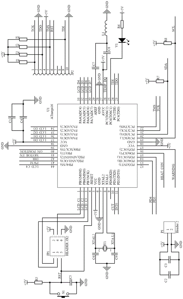 Constant temperature ironing and fixed length cutting control system