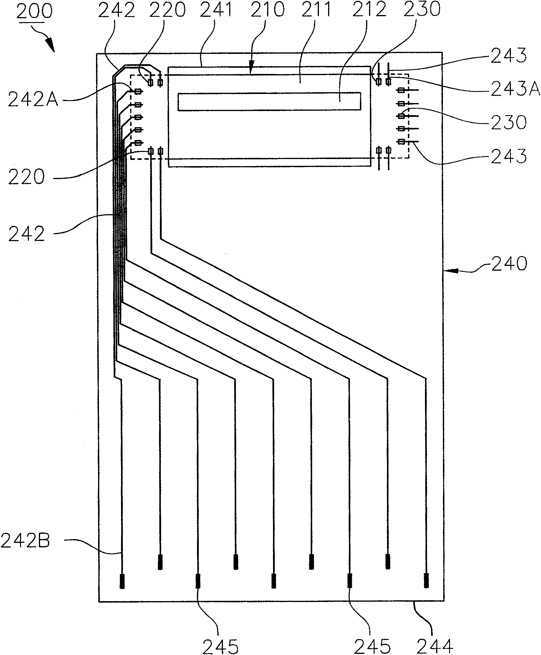 Thin membrane encapsulation structure of fingerprint identifying device