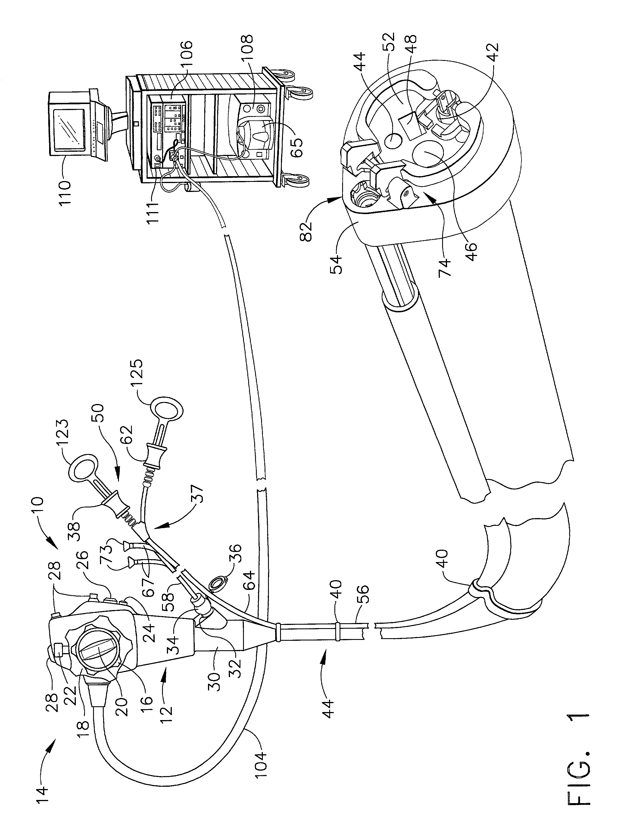 Apparatus for guiding an instrument used with an endoscope