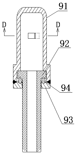 Rotary soot blower device and soot blower method for improving uniformity of denitrification inlet flue flow field