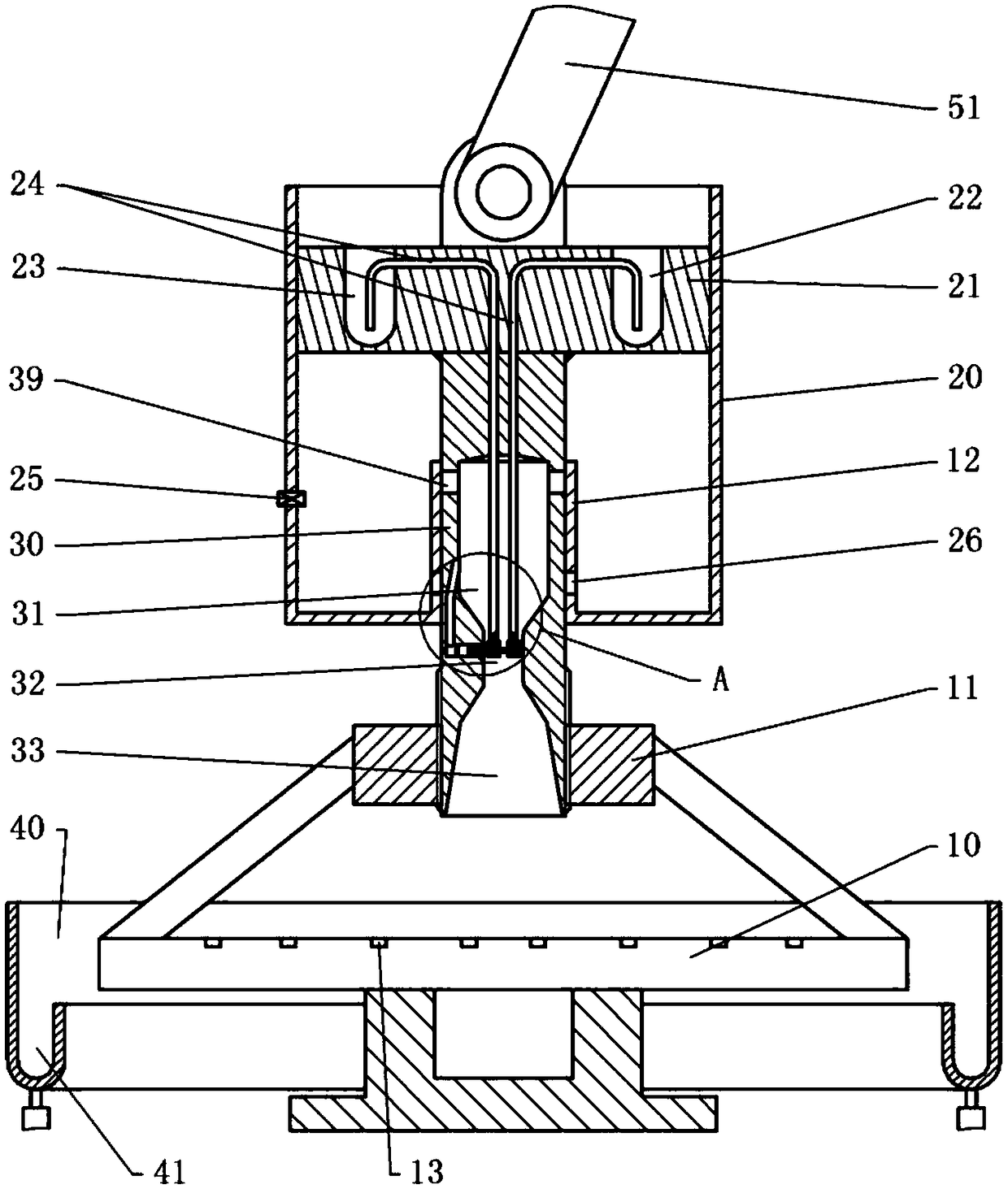 Fabric disinfecting device