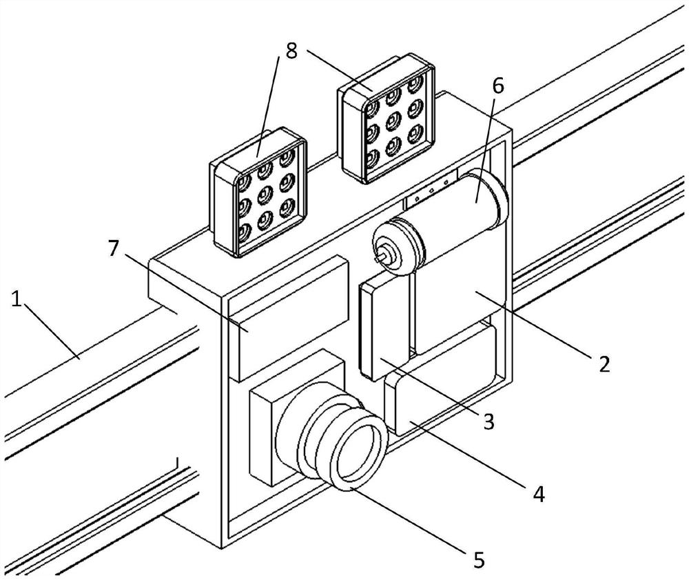 Large-view-field foreign matter detection device and method