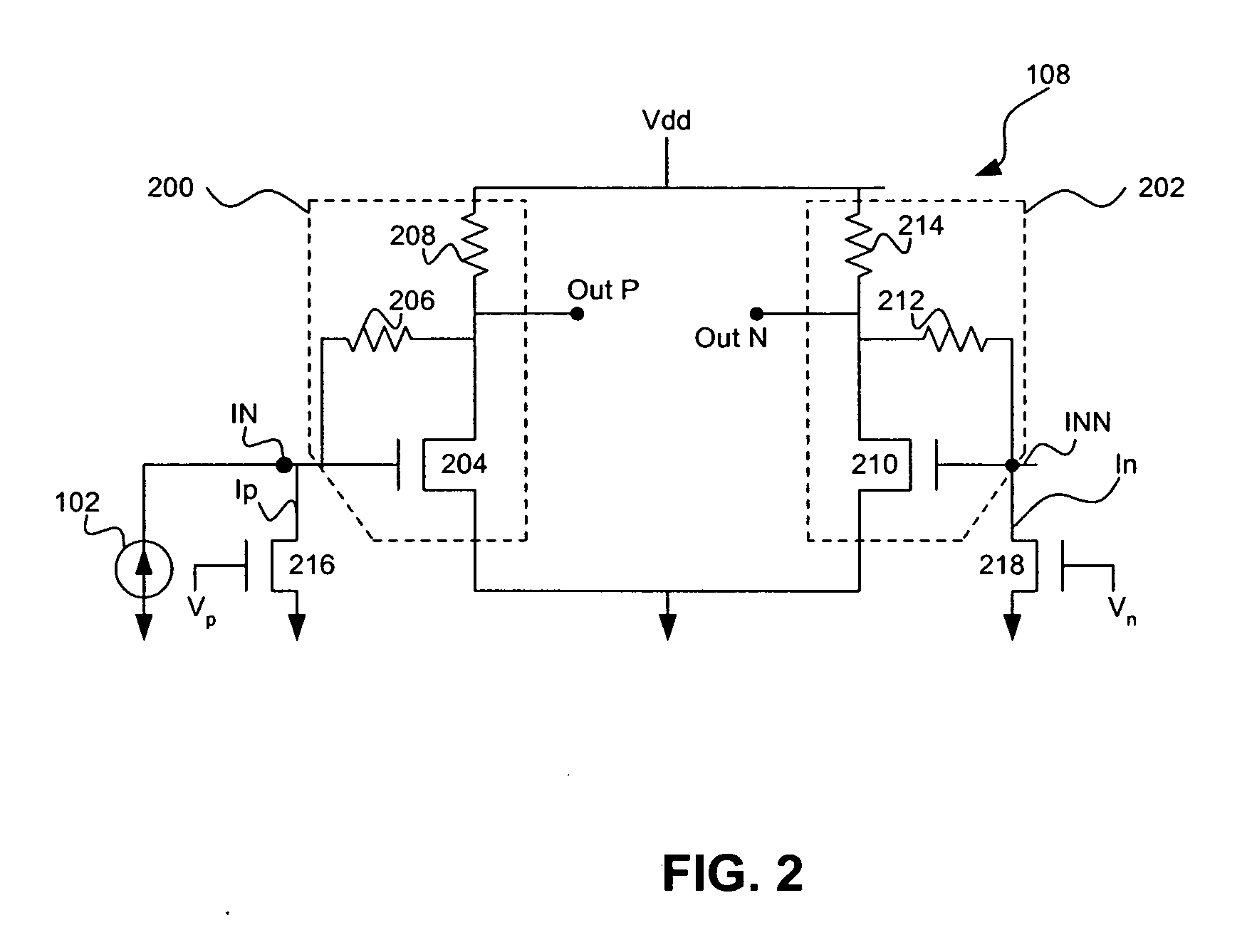 Method for lowering noise and providing offset correction in a transimpedance amplifier