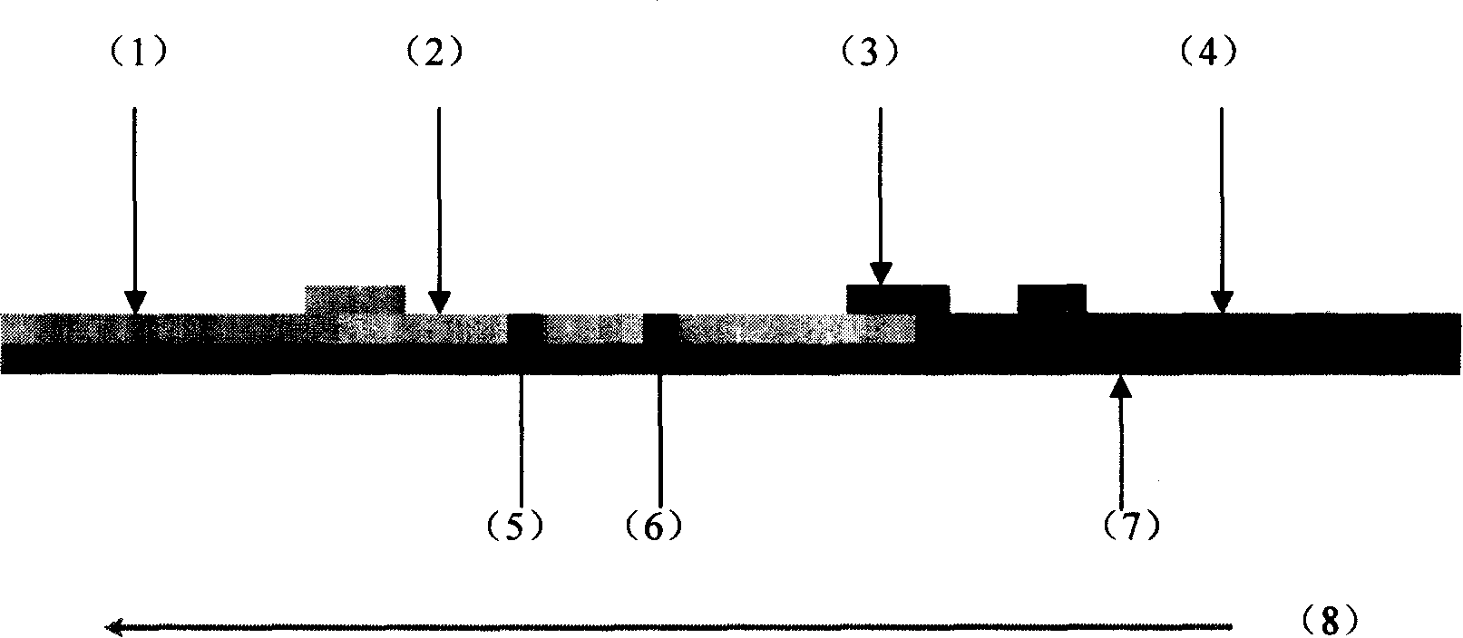 Method for enhancing detection reagent sensitivity by using colloidal gold or latex granule as marker