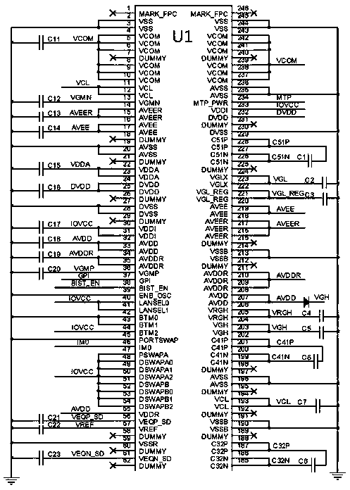 A liquid crystal display module and its driving circuit