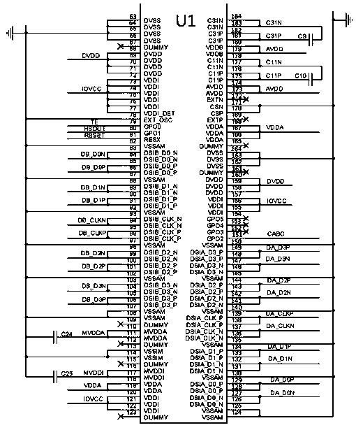 A liquid crystal display module and its driving circuit