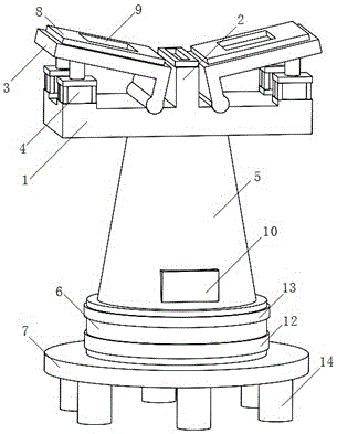 Stable supporting device for bridge