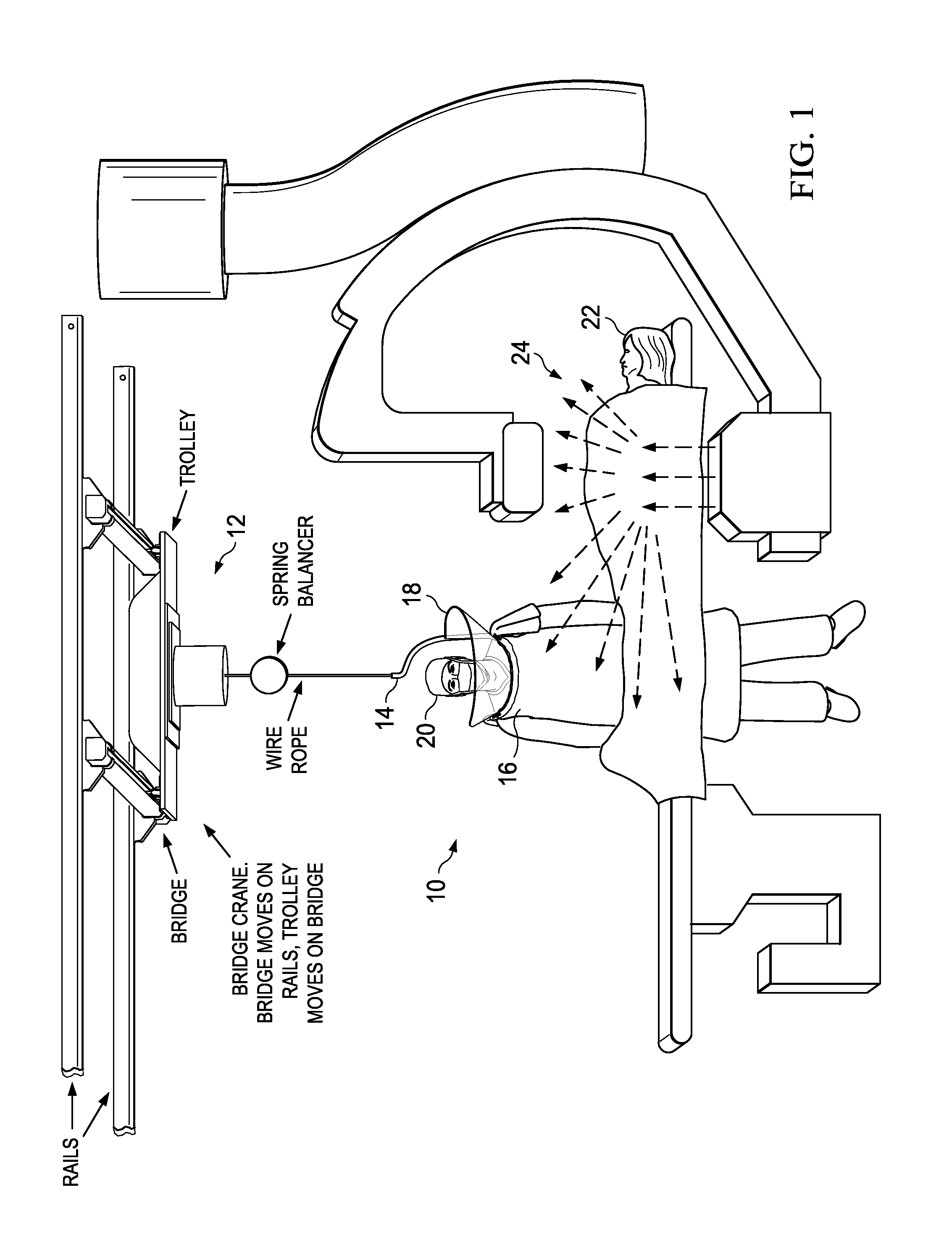 System and Method for Providing a Suspended Personal Radiation Protection System