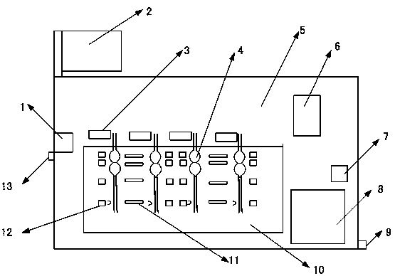 Device for full-automatically measuring kinematic viscosity and viscosity index of electrical equipment oil and measuring method