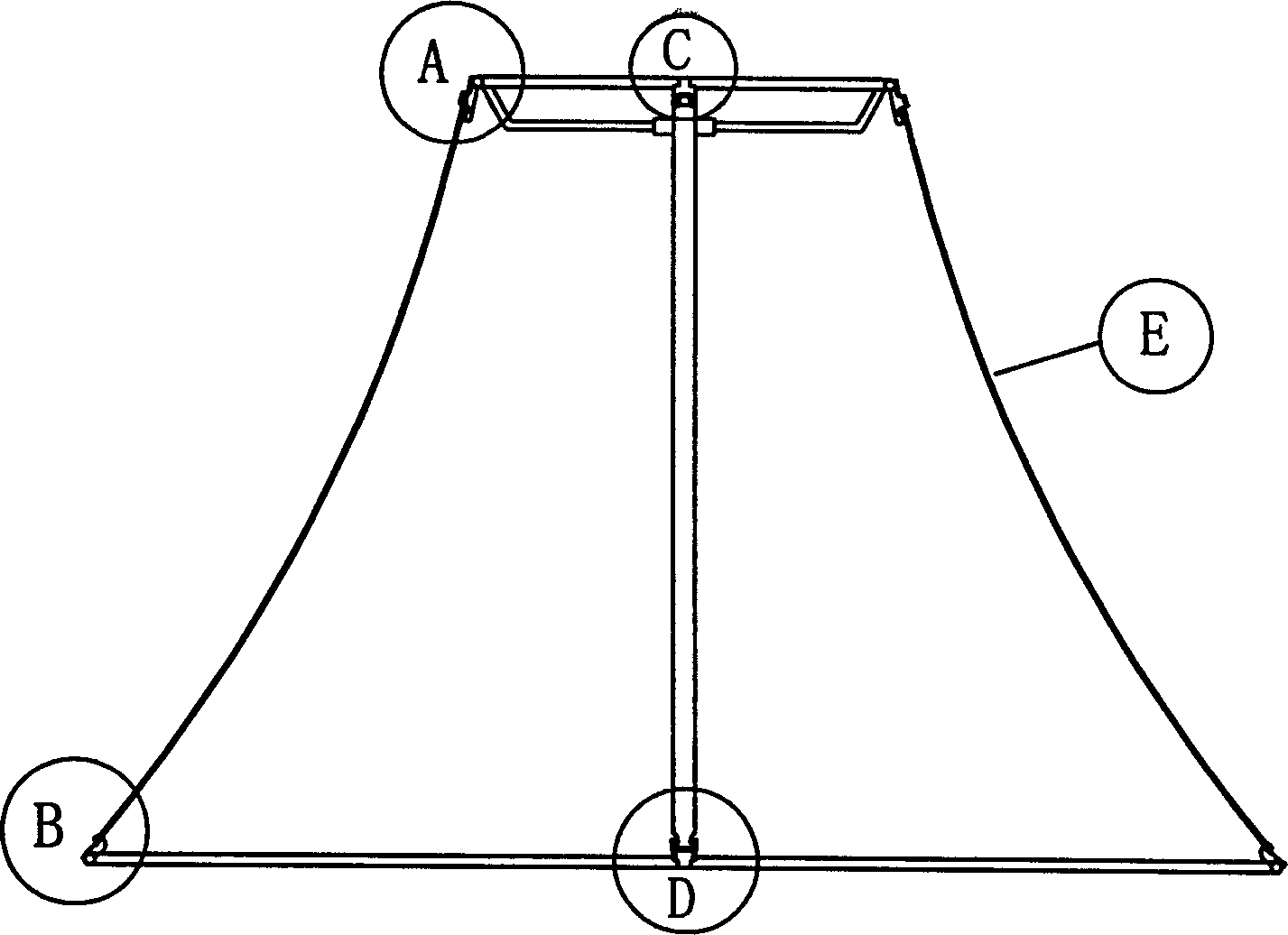 Contractile folding lampshade