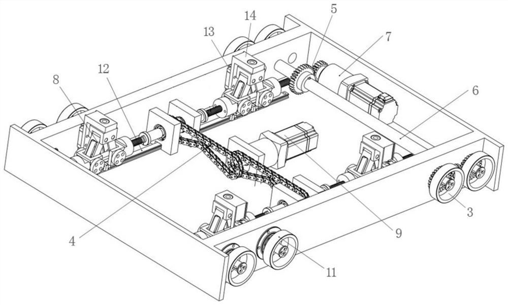 Shuttle trolley for carrying materials