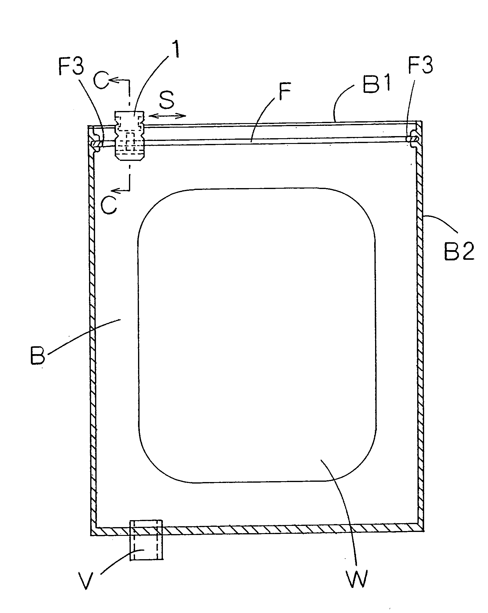 Slider for sealable storage bag and sealable storage bag provided with the slider