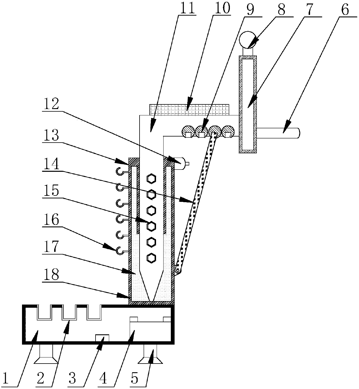 Basketball frame adjustable in height