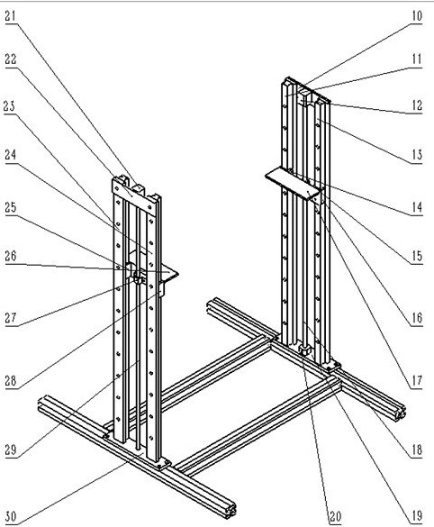 A device and process for measuring the expansion of gears after heating by laser reflection