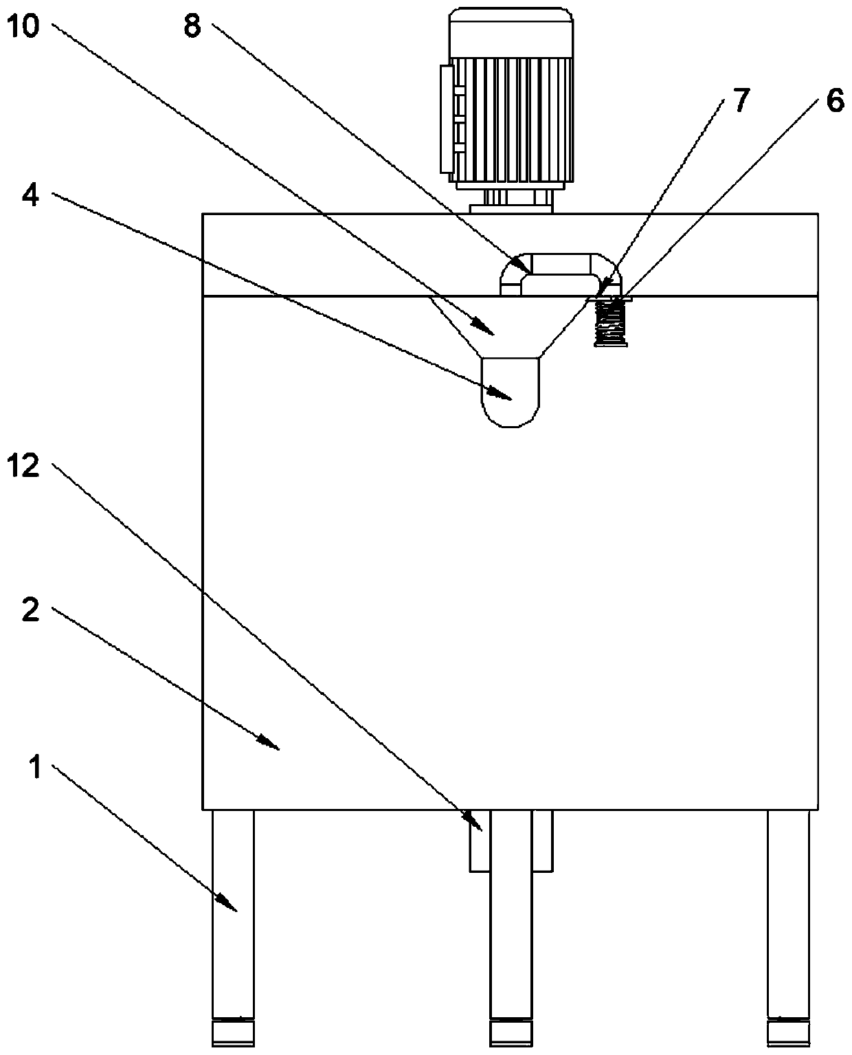 Stirring equipment for production of non-dangerous chemicals