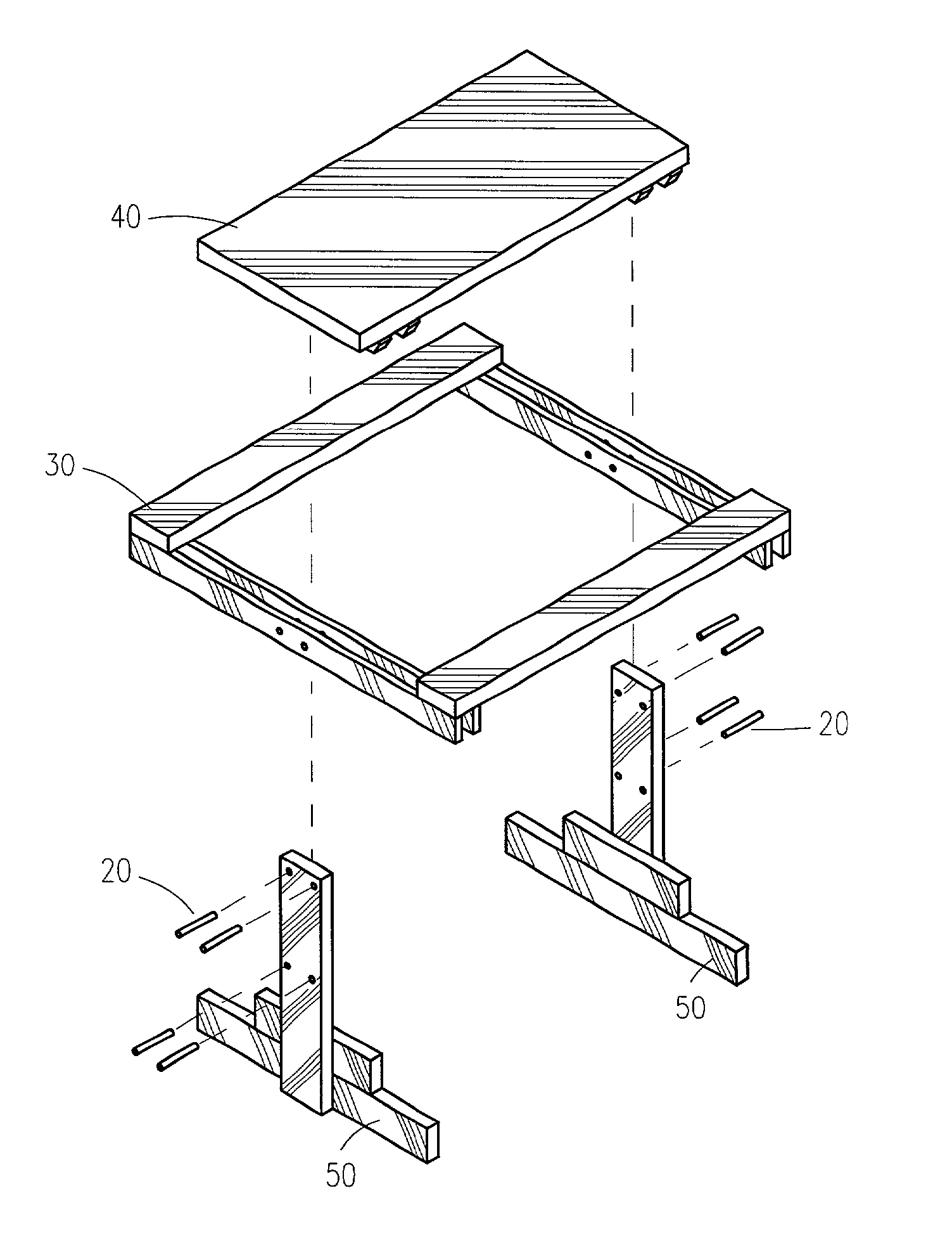 Modular picnic table