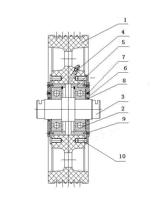 Composite structure pulley