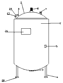 Microbial fermentation tank for production