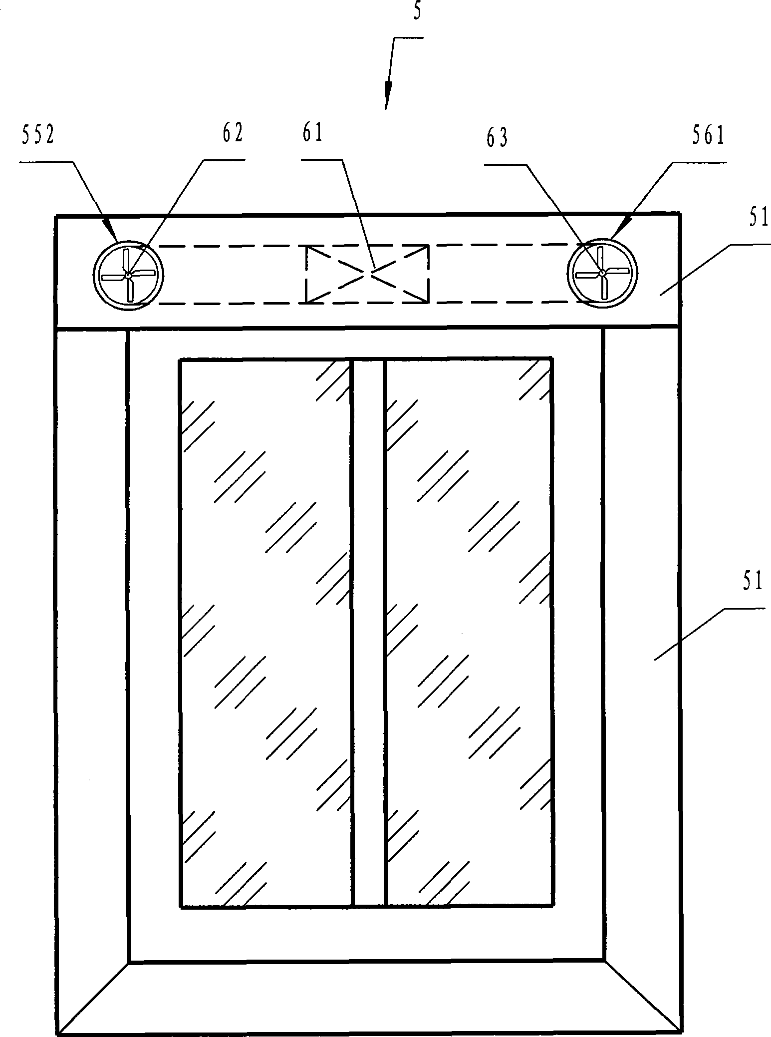 Energy-saving window or door with bidirectional heat preservation aeration and air purification functions