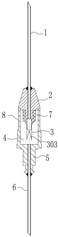 Blood taking needle anti-backflow structure and anti-backflow blood taking needle