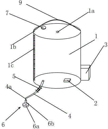 Drainage bottle with liquid take-out assembly